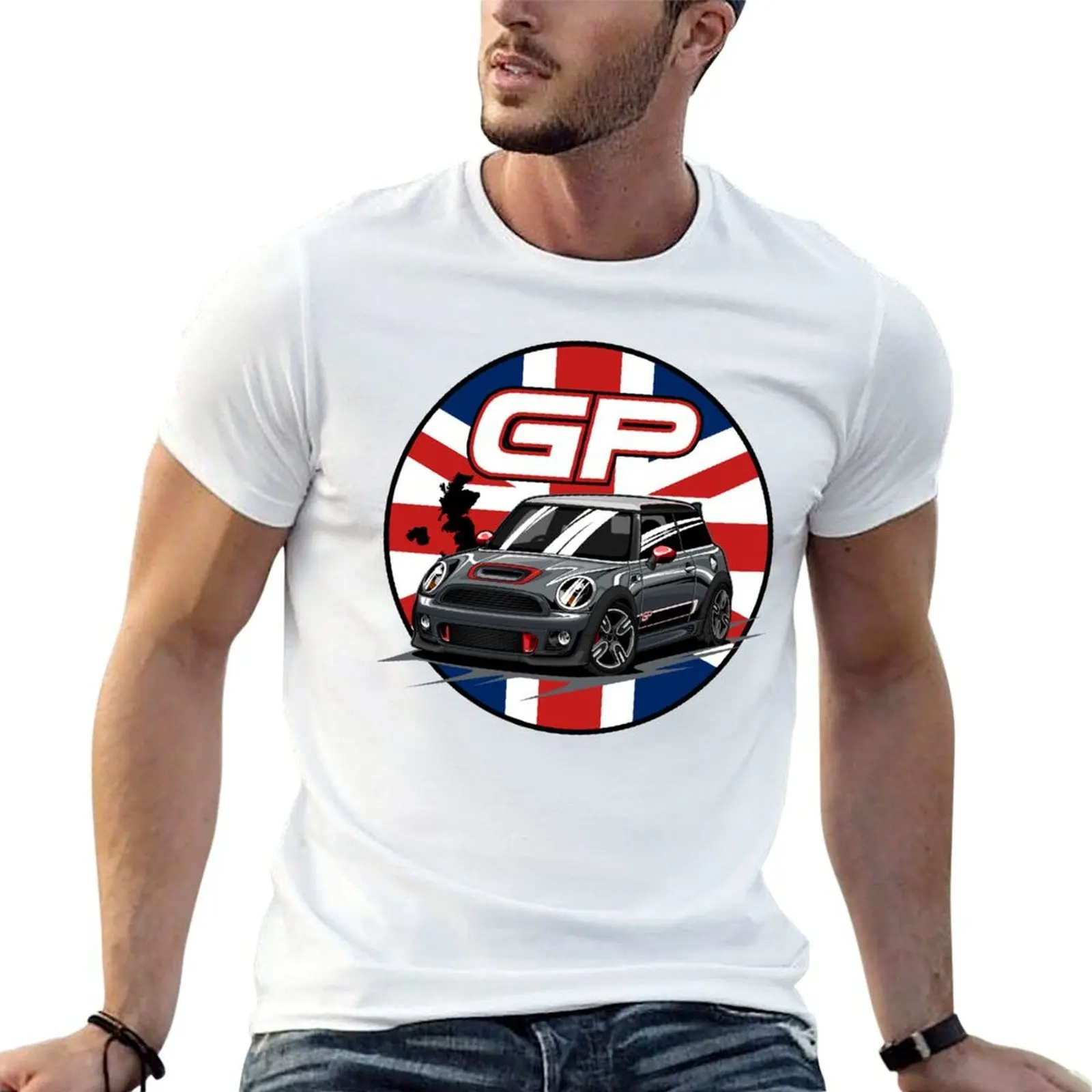 

GP t anime shirts Cooper T-Shirt 100% cotton tshirt mens graphic Mini shirts British JCW man Car for t