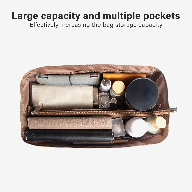 WUTA Dupont Paper Insert Bag Organizer For LV Speedy 20 25 30 35 Handbag Inner Bag Shaper Travel Storage Portable Cosmetic Bags