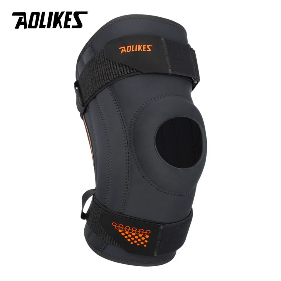 AOLIKES 1PCS Knee Brace, Knee Support for Stability, Meniscus Injuries, Minor ligament Sprains for Men & Women