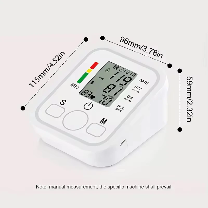 ABX Automatic Digital ARM Blood Pressure Monitor Sphygmomanometer Tonometer Tensiometer Heart Rate Pulse Meter BP Monitor Voice