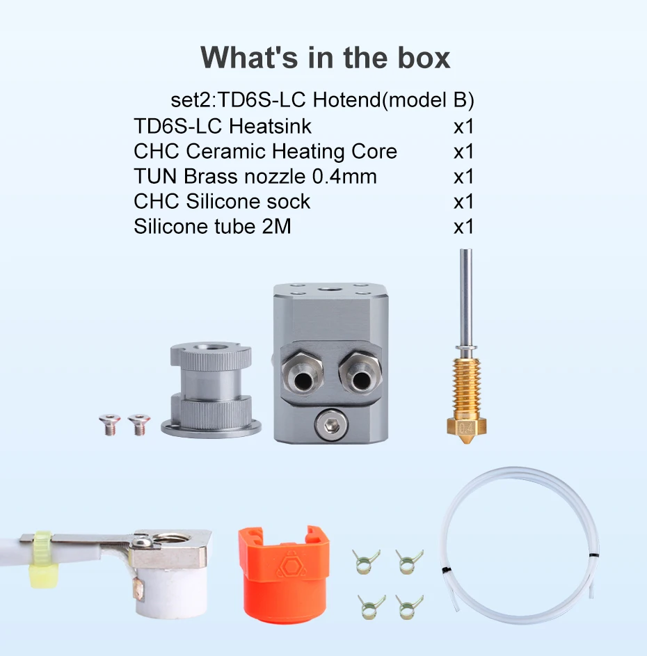 R Trianglelab TD6S-LC TD6S Flüssigkeitsgekühltes Hotend für CHC TD6 V6 HOTEND DDB DDE Direktantriebsextruder oder Bowden Voron 3D-Drucker – Detail 7