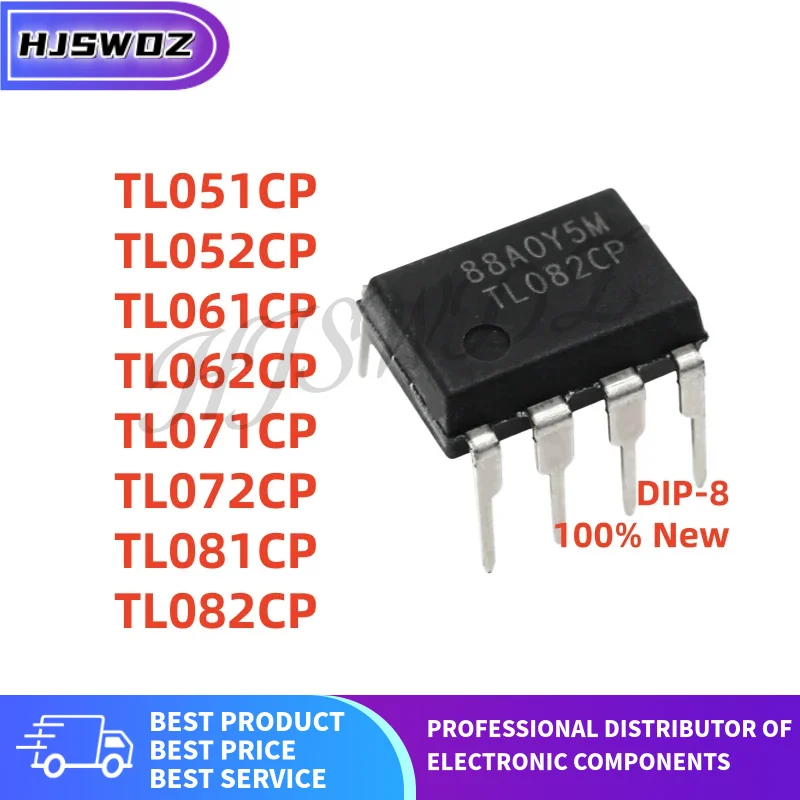 10Pcs New TL051CP TL052CP TL062CP TL061CP TL071CP TL072CP TL081CP TL082CP DIP-8 operational amplifier IC