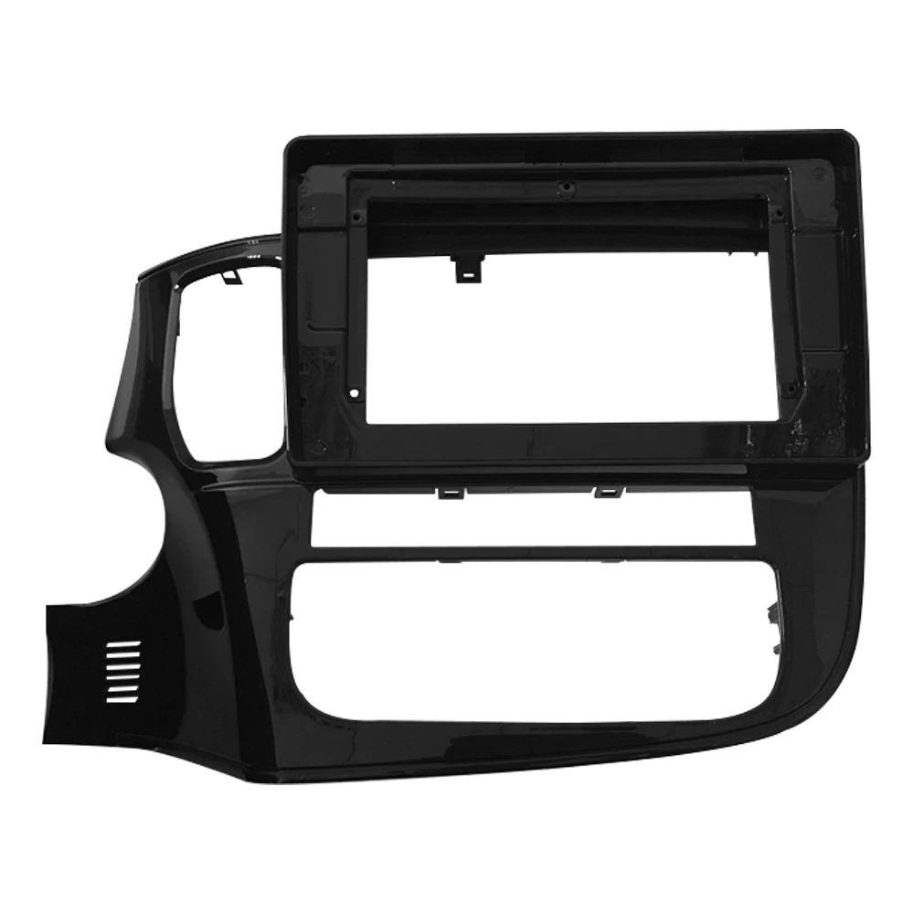 2 din car dvd frame audio mounting adapter dash trimming panel nine inches for mitsubishi outlander 3 2017-2019 double din