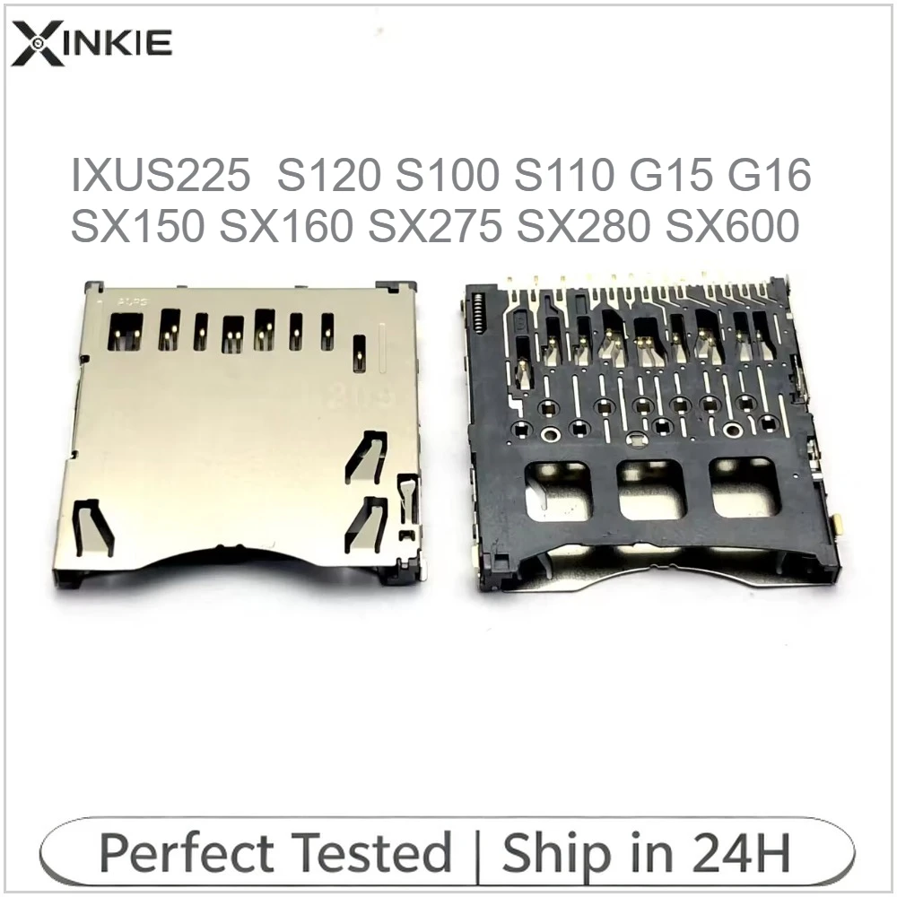 SD Card Reader Holder Memory Socket for Canon IXUS225 ELPH 300 HS IXY 410 F SX275 SX280 S120 S100 S110 G15 G16 SX150 SX160 SX600