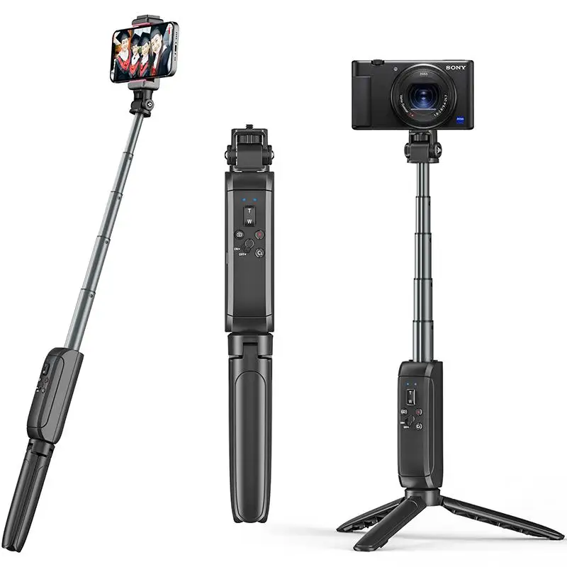 Ulanzi MT-40 Wireless Bluetooth Selfie Stick For iPhone 12 Pro Max 12 Mini Gopro Camera With Remote Control Mini Tripod Foldable