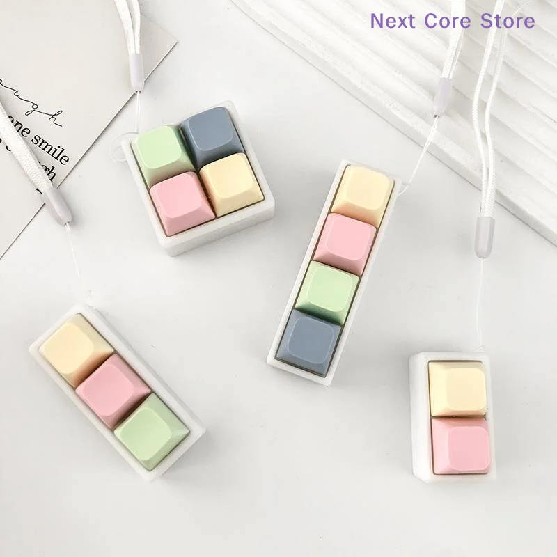 

[NC]1Pc 2/3/4 Keys Finger Keyboard Key Button Stress Decompression Pass The Time Keycap Clicker Toy[NC]