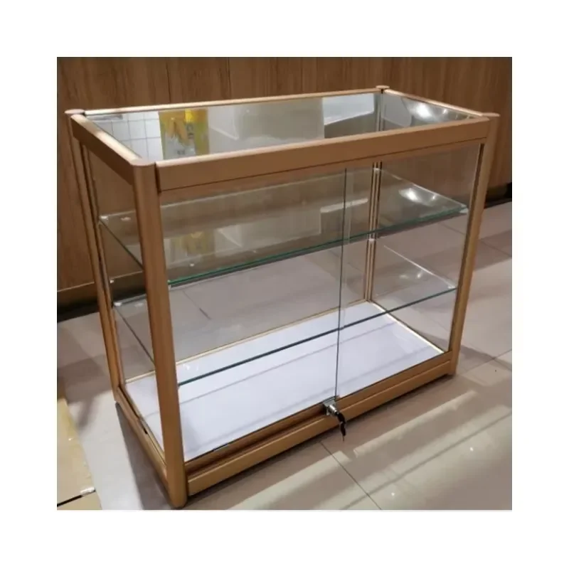 Manufacturer's Light Flat Back Panel Display Rack with Double Layers Supermarket Shop Store Showcases