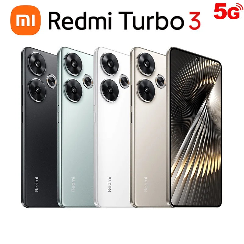 Original CN Version Xiaomi Redmi Turbo 3 5G 6.67” 1.5K 2712*1220 Display Snapdragon 8s Gen 3 50MP+20MP Camera 90W 5000mAh