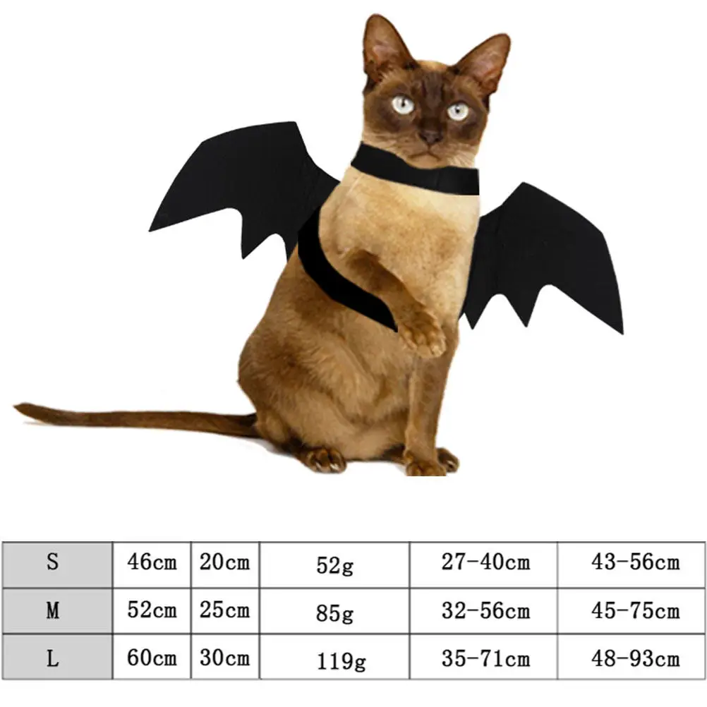 1Pcs Dog Halloween Bat Wings Decor Purple Size M for Medium Dogs Bat Shape Wings Pet Costume Funny Spoof Outdoors Party Photo