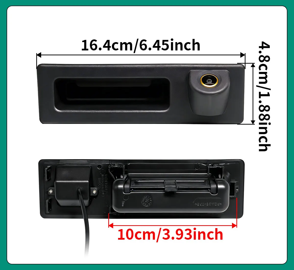 AHD 1080P Rückfahrkamera für BMW F30 F10 X3 F25 F31 F46 X1 F48 F22 3er 5er Serie Auto-Rückfahrkamera – Detail 5
