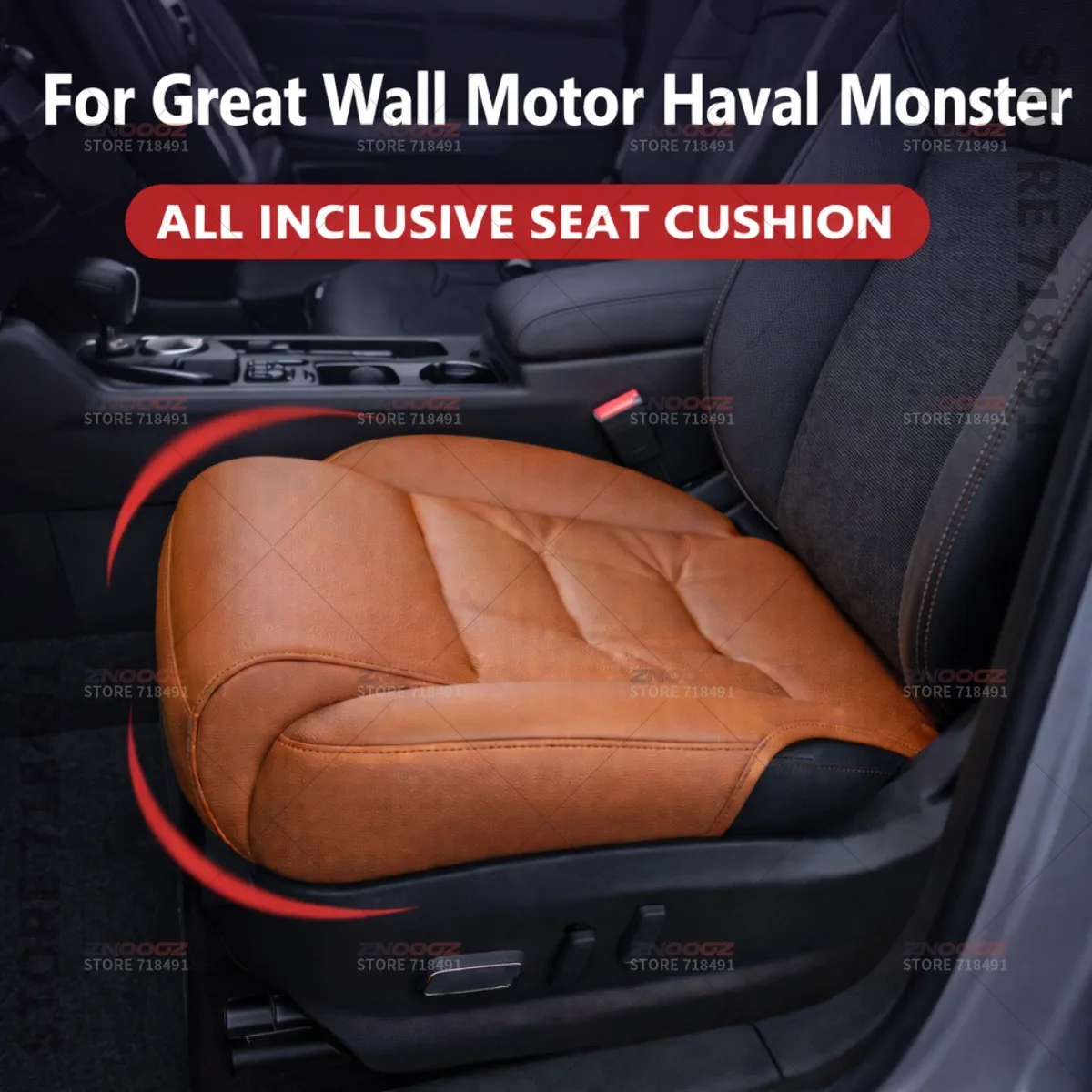 

Подушка-удлинитель для поддержки ног в сиденье автомобиля Great Wall Motor Haval Monster, накладка на сиденье из пены с эффектом памяти, аксессуары для интерьера