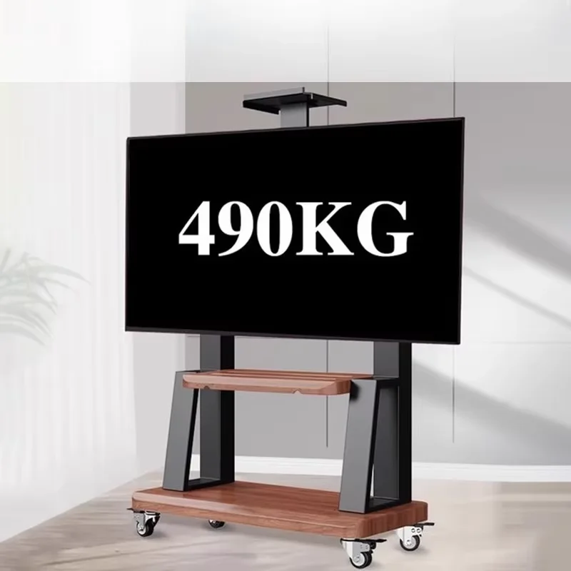 Nordic Movable Modern Tv Stand 85 Inch Design Shelf Wheels Monitor Stand Living Room Support Stojaki