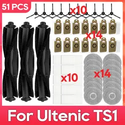 Compatible with Ultenic TS1 Parts Accessories Main Side Brush Filter Mop Dust Bag Robot Vacuum Cleaner Kits