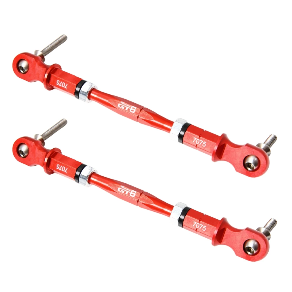 GTBRacing CNC 7075-T6 Steering Turnbuckle set for 1/5 RC Car HPI km rv baja 5b ss 5sc Part