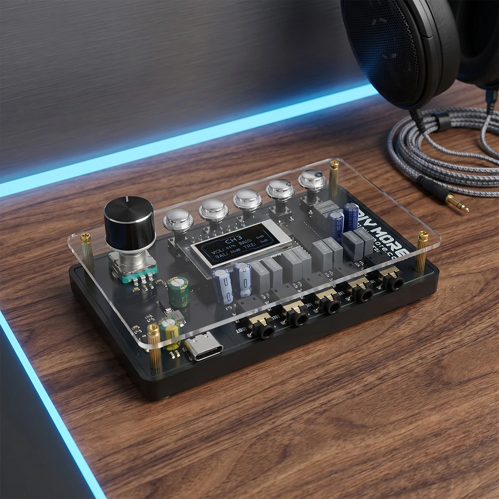 DC 5V TDA7440 CW Audio-Switcher-Verstärkerplatine mit Klangregelung Typ C-Schnittstelle DM-TB4C02 – Detail 15