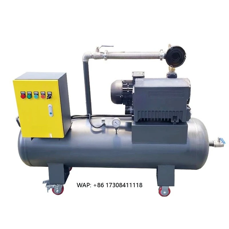 Customizable 300m3/h 250L/s Rotary Vane Pump System 220V Tank Vacuum Pump Resin Single Stage 5KW Power OEM Support