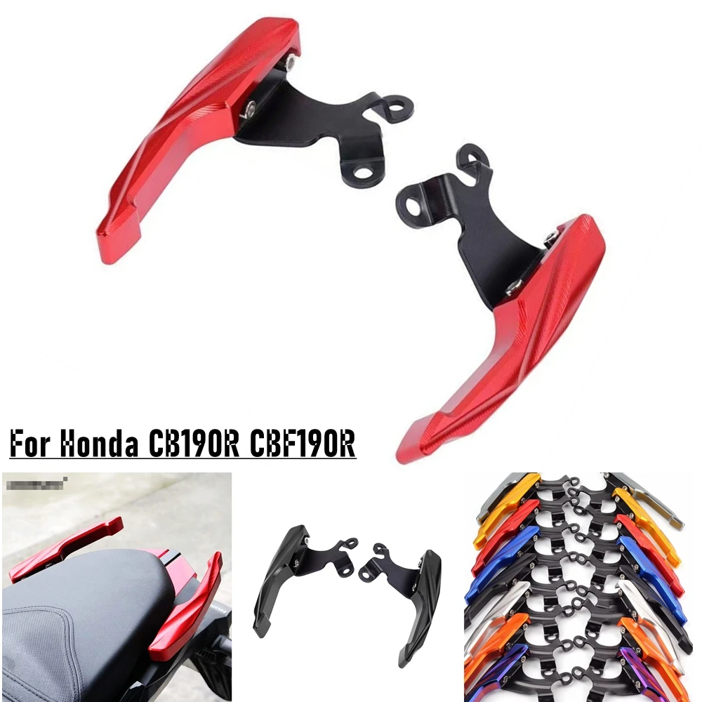 

For Honda CB190R CBF190R 2015-2022 Modify Accessories CNC Aluminum Motorcycle Tail Wing Passenger Rear Armrest Grab Bar Hand