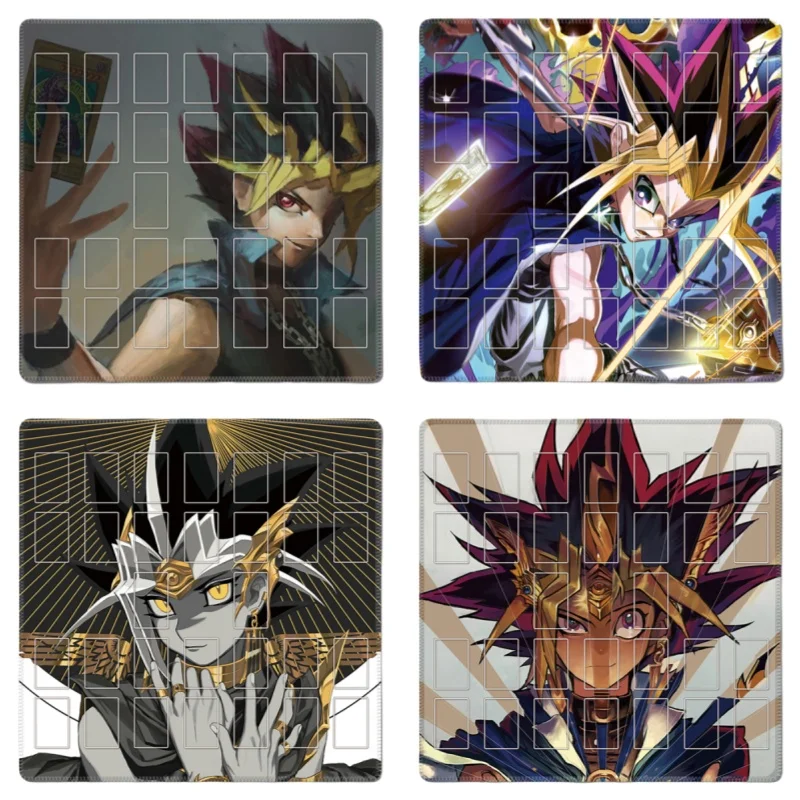 Card Pad Millennium Eye Yugi Muto Atem Seto Kaiba Yu-Gi-Oh Diy Two Person Version Action Toy Figures Game Collection Battle Mat