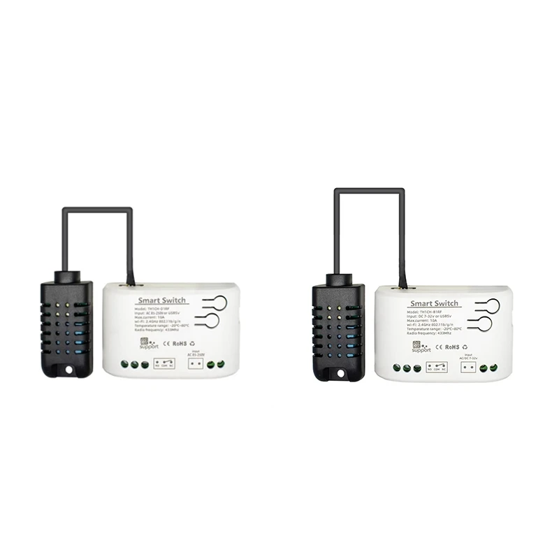 Wifi สมาร์ทอุณหภูมิความชื้นเซนเซอร์ Monitor สวิทช์สมาร์ท Ewelink APP Control