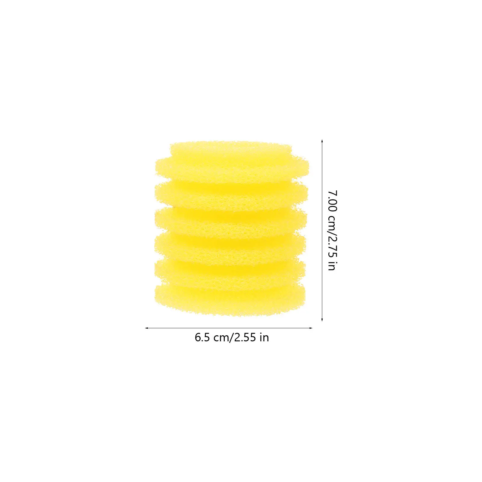 5Pcs High-Performance Filter Sponge Yellow Foam Core for Freshwater Saltwater Aquariums Professional Pre-Filter Sponge Built-in