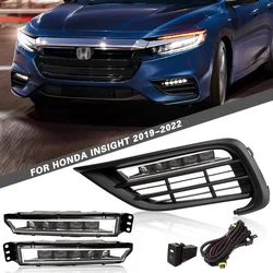 car bumper headlight for Honda Insight daytime light 2019~2022y DRL car accessories LED headlamp for Honda Insight fog light