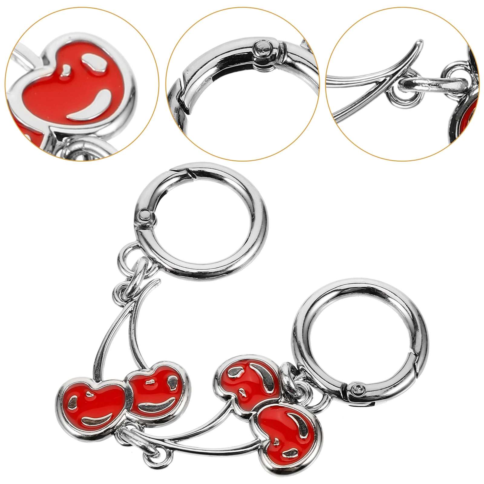 حقيبة الكرز سلسلة موسع محفظة حزام حقيبة يد حزام تمديدات Crossbody قابل للتعديل طول حقيبة كتف حمراء ملحق الموضة