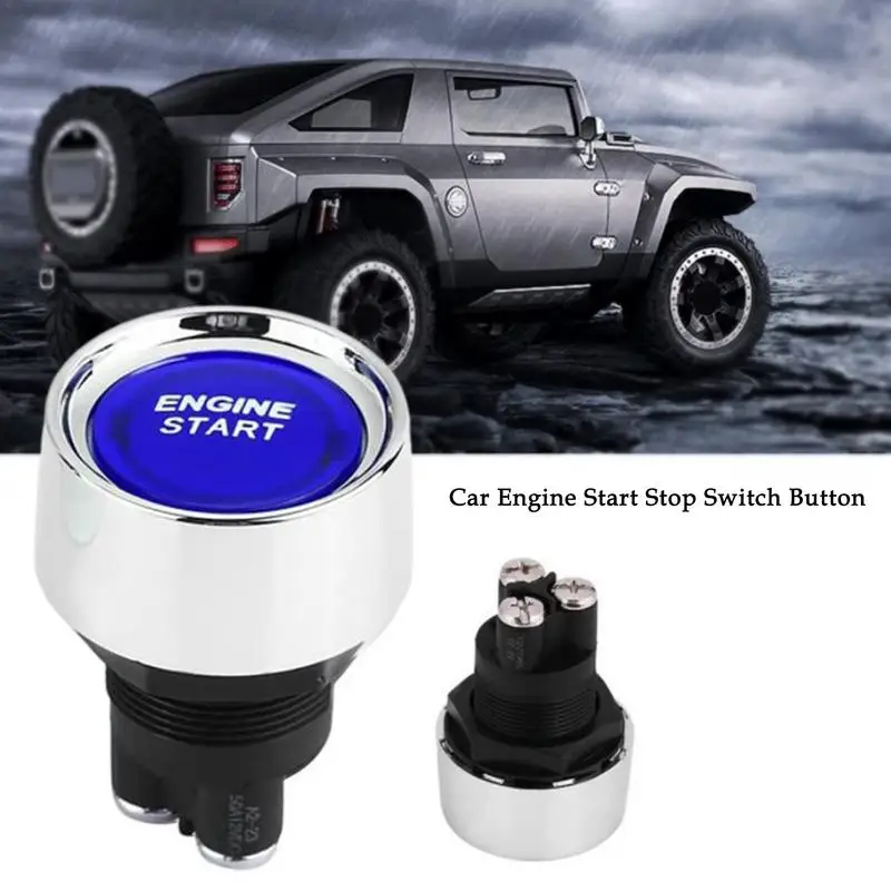 12V24V 50A Car Keyless Start Button Engine Start Push Button Ignition Starter Car Engine Start Button Auto Accessories