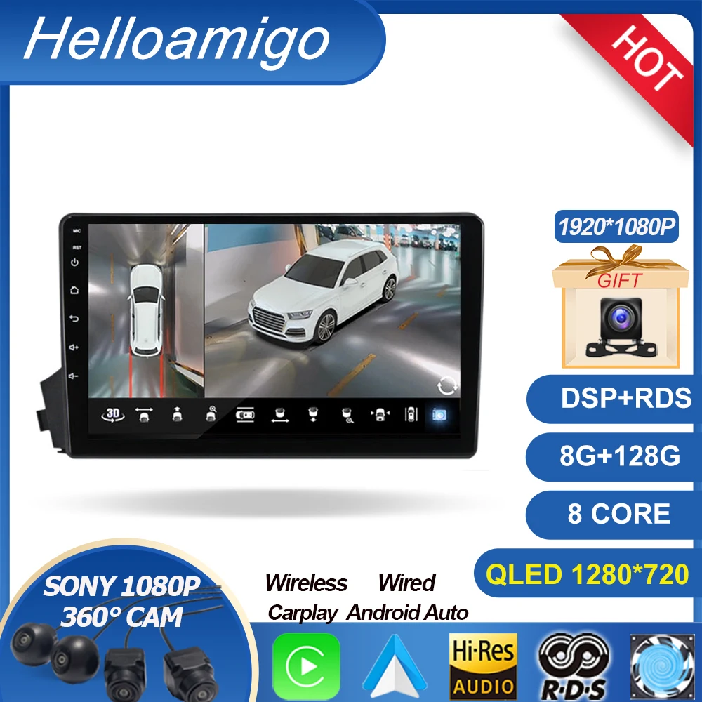 

For SsangYong Kyron 2005-2011 Android 13 8G+128G Car Radio video players CarPlay Android Auto GPS 2din SWC WIFI DSP 4G