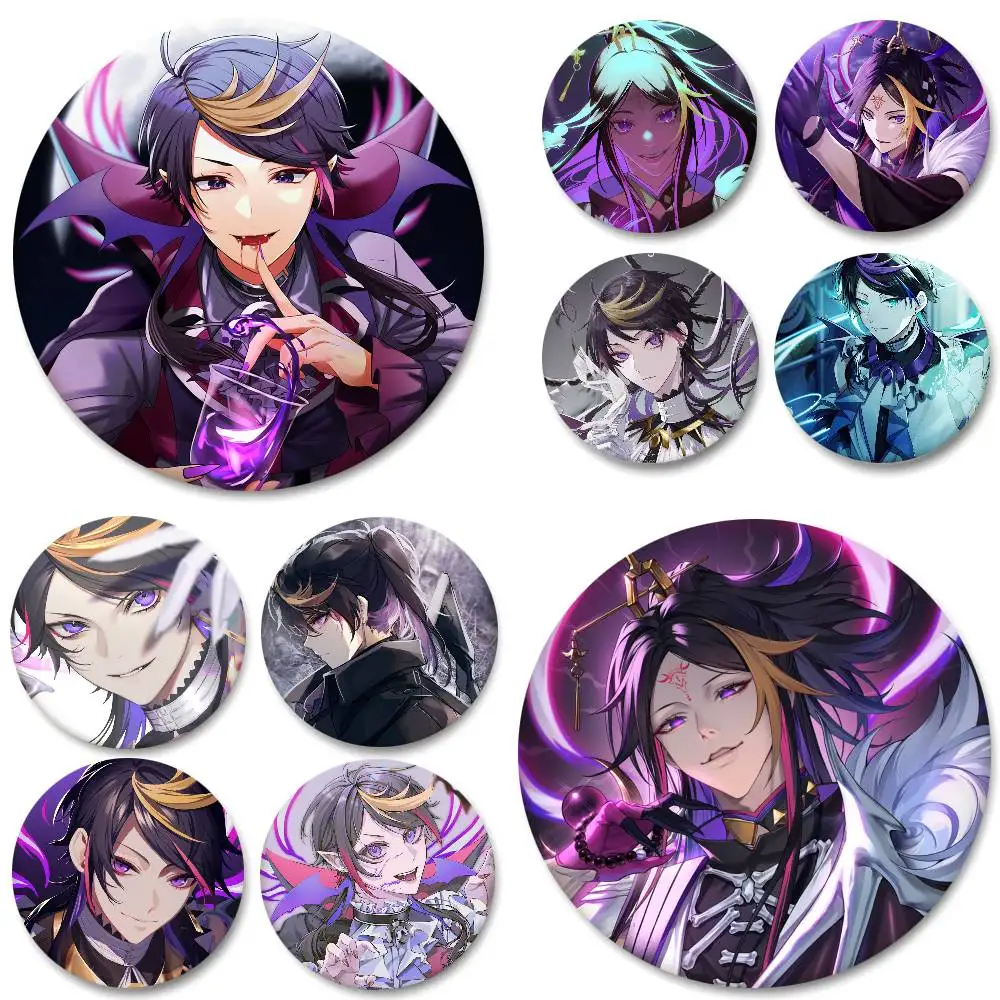 Virtual Idols Shu Yamino Round Badges Can Be Used To Decorate Clothes And Backpack Pins