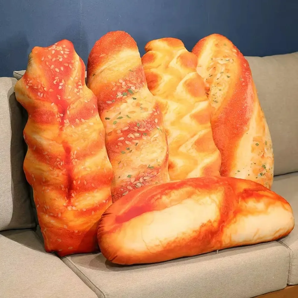 

20~50cm Long Bread Pillow Stuffed Like Real Sesame S Cheese Denmark Toast Chopped Green Onion Sleeping Hug Support Leg Gift