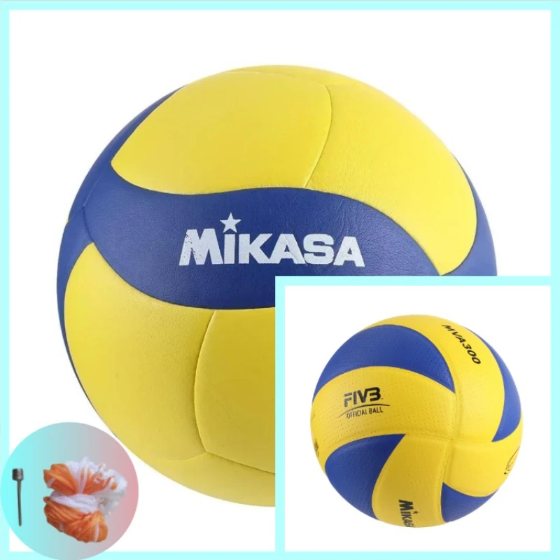 Mikasa-Vôlei de Fibra Ultra Fina, Couro PU, Treino Macio, Interior e Exterior, Praia, Alta Qualidade