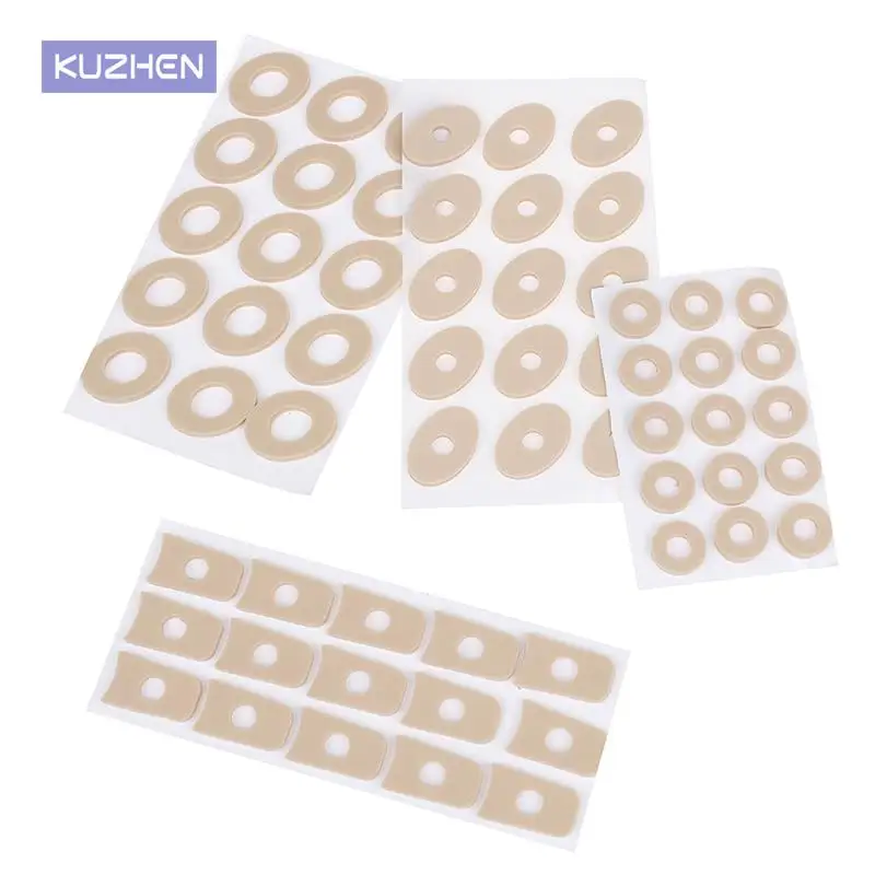 15PCS/Sheet 4 Types Callus Cushions Shoes Heel Pad Foam Round Toe Foot Corn Bunion Protectors Pads