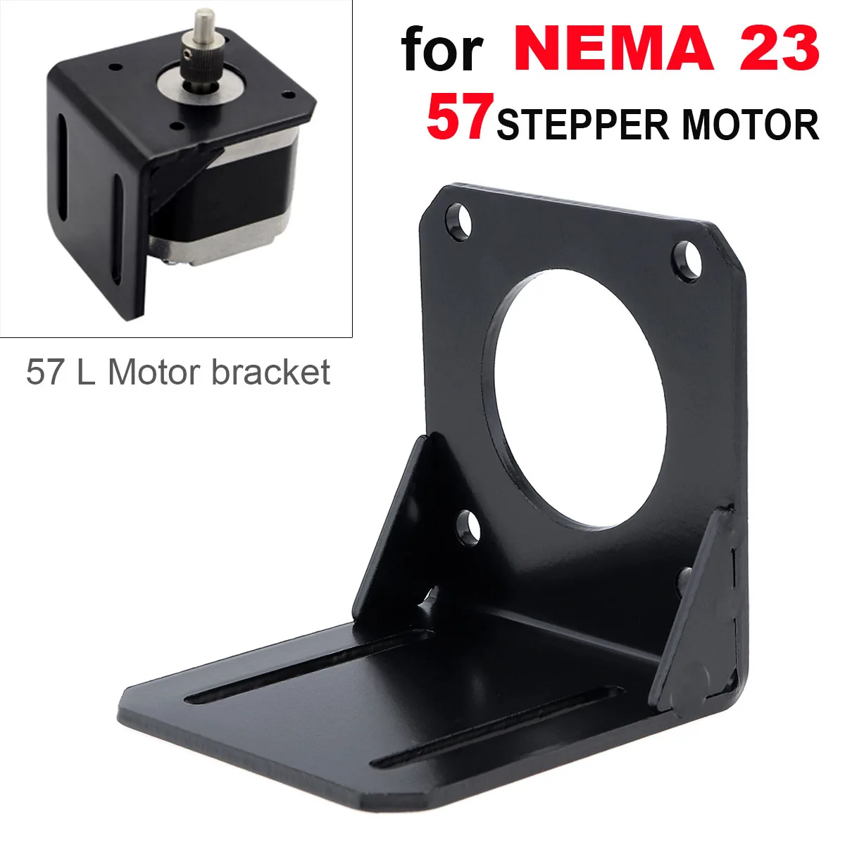 DC Motor Mount Bracket L Shaped Fixing Mounting Bracket Straight Plate Holder For 550/775/895/365 Stepper 28/35/42 Nema17/23