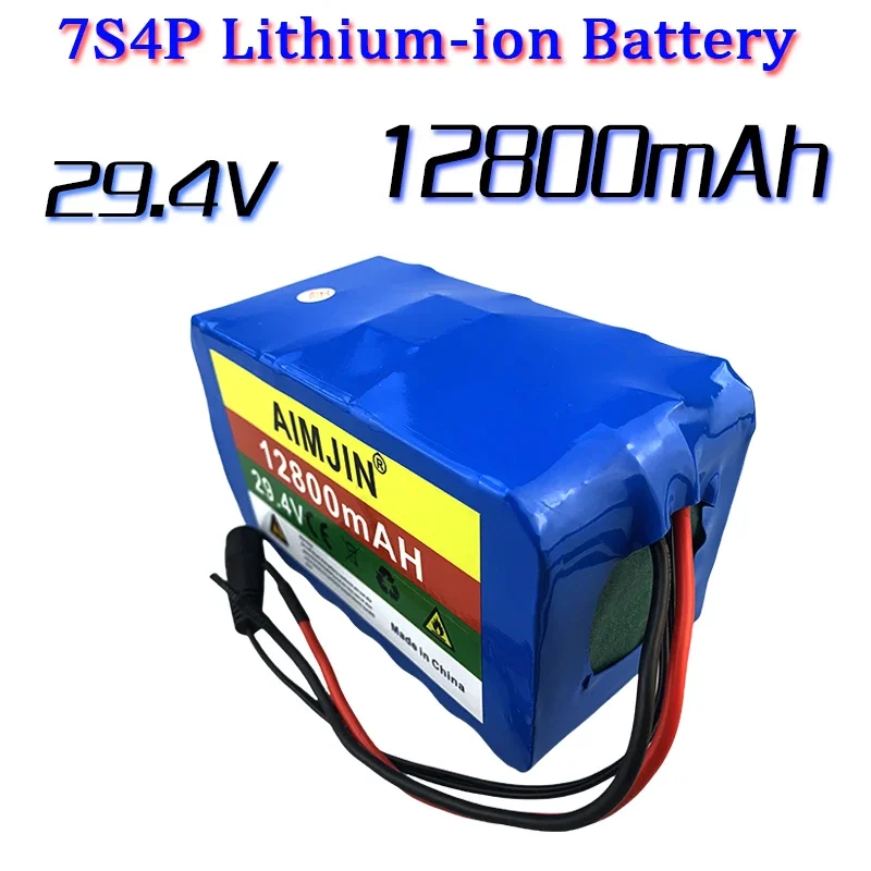 

7S4P 29.4V 12800mAh 18650 Battery Lithium Ion Battery For transportation equipment Outdoor Power Supplies etc