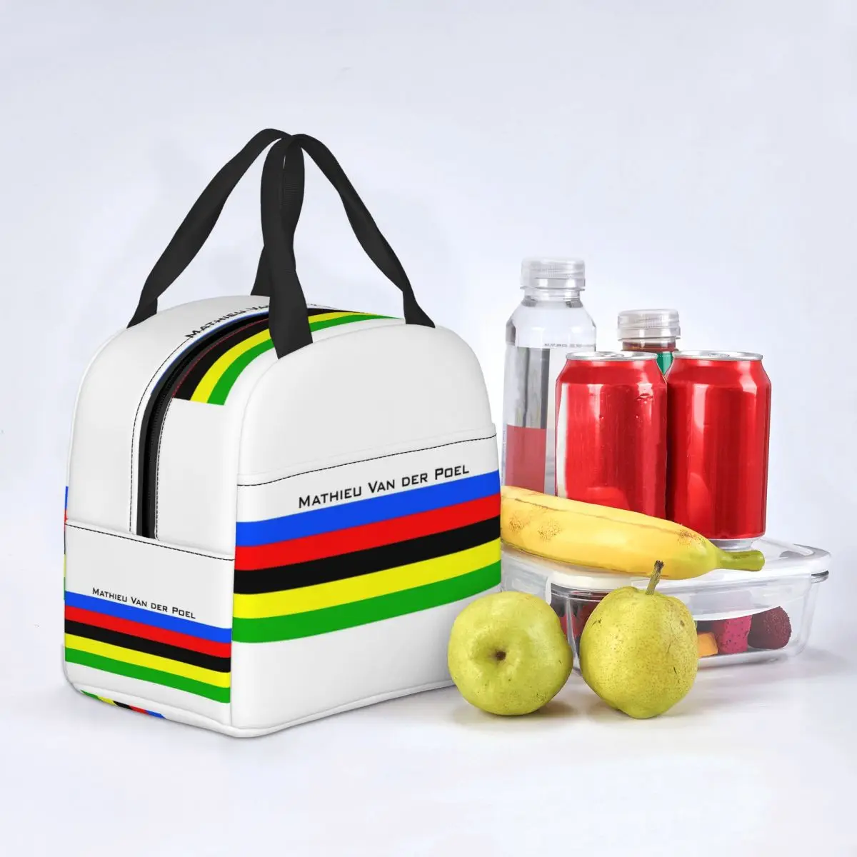 Mathieu Van Der Poel Merch Lunch Bag Portable Insulated Oxford Cooler Dutch Cyclist Thermal Picnic Tote for Women Girl