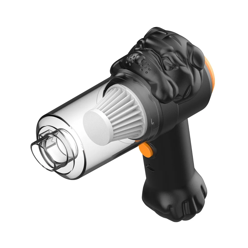 مكنسة كهربائية للسيارة لاسلكية، شفط قوي، صغير محمول USB قابل لإعادة الشحن للاستخدام المنزلي في السيارة