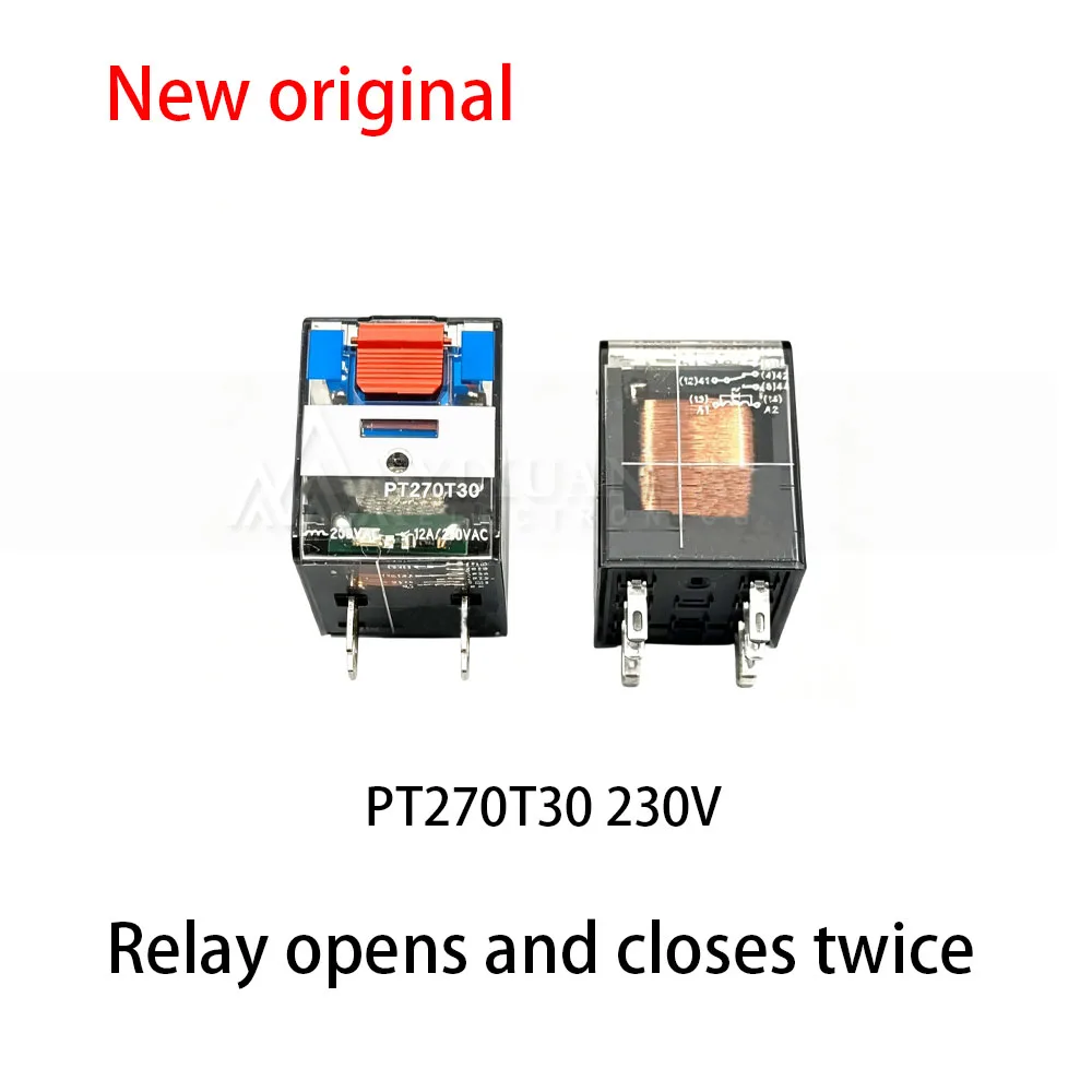 1Pcs PT270T30 230V Relay with two open and two closed 8-pin