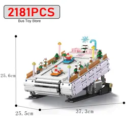 Mould King 10158 MOC educational puzzle blocks Christmas ski resort model Building blocks sets bricks toys kids Christmas gifts