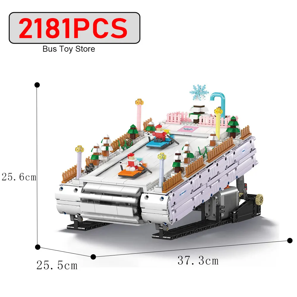 Mould King 10158 MOC educational puzzle blocks Christmas ski resort model Building blocks sets bricks toys kids Christmas gifts