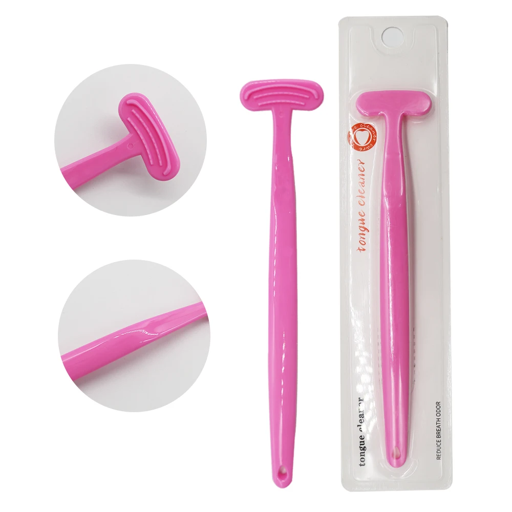 160 ° PP Tongue Scraper Toothbrush Cleaning The Surface of Tongue Oral Cleaning Brush Tongue Scraper Cleaner Fresh Breath Health