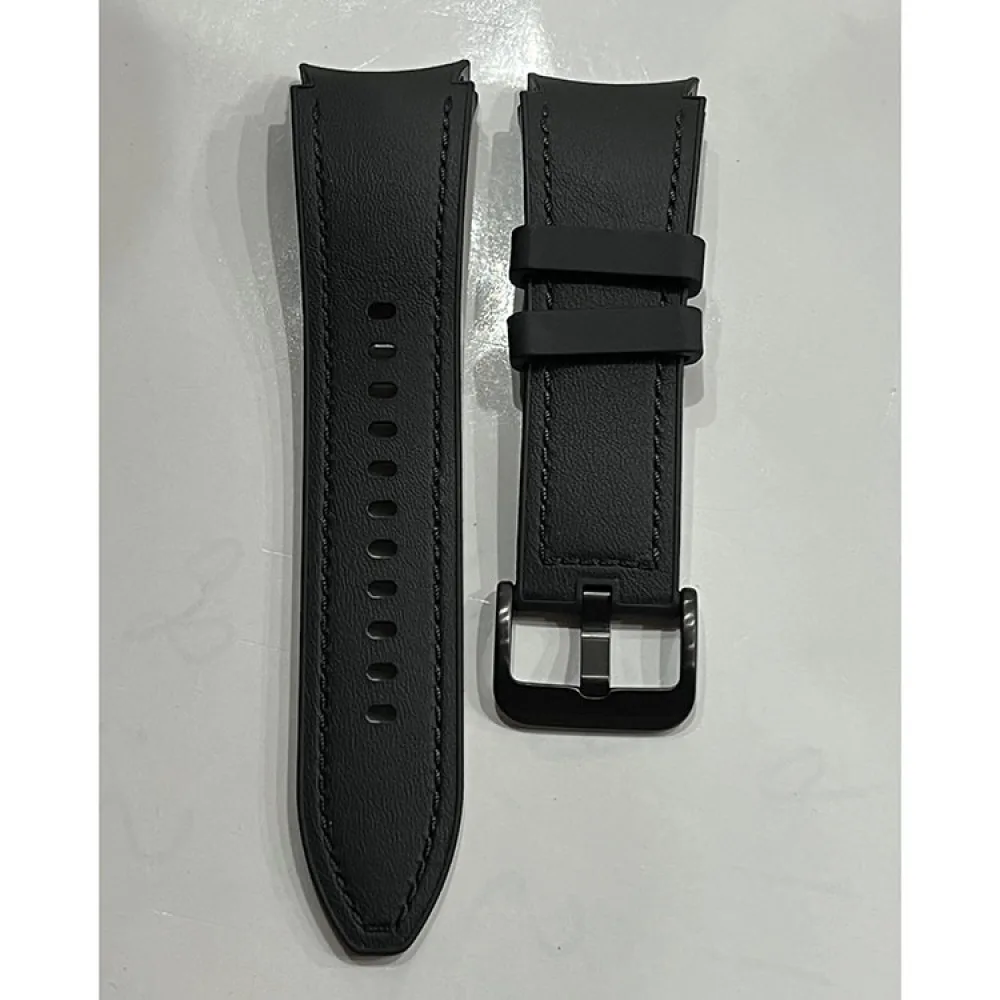 Black/Gray Watch Strap for Samsung Galaxy Watch 4/5/6/6 Classic Comfortable Durable Watch Band Accessories