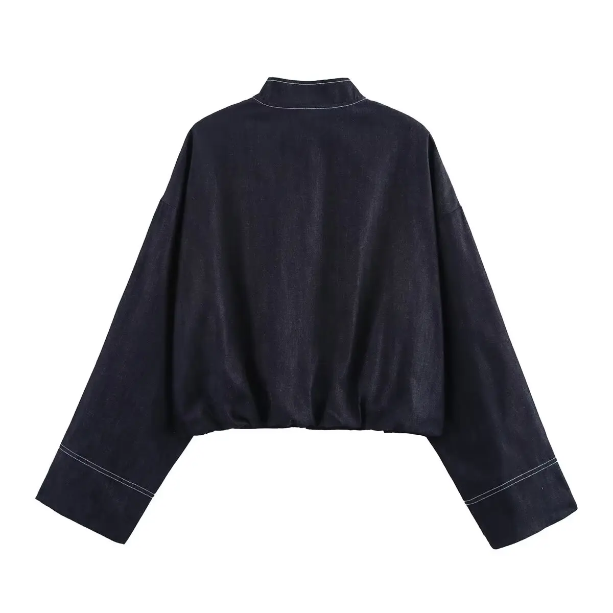 2025 Fashion Women Wide Pleated Mini Skirt Sets Outfit New Bomber Long Sleeve Denim Jacket Coat Female 2 Pieces Skirt Suit