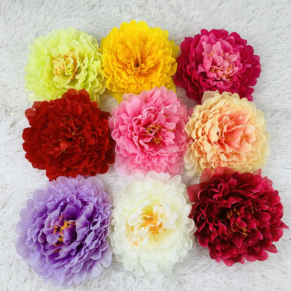 10PCS Silk Artificial Peony Flowers Combo for DIY Wedding Bouquets Centerpieces Arrangements Party Baby Shower Home Decorations