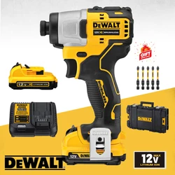 DEWALT DCF801 12V Impact Driver 1/4-Inch Xtreme Brushless Cordless Rechargeable Electric Screwdriver Drill Power Tools