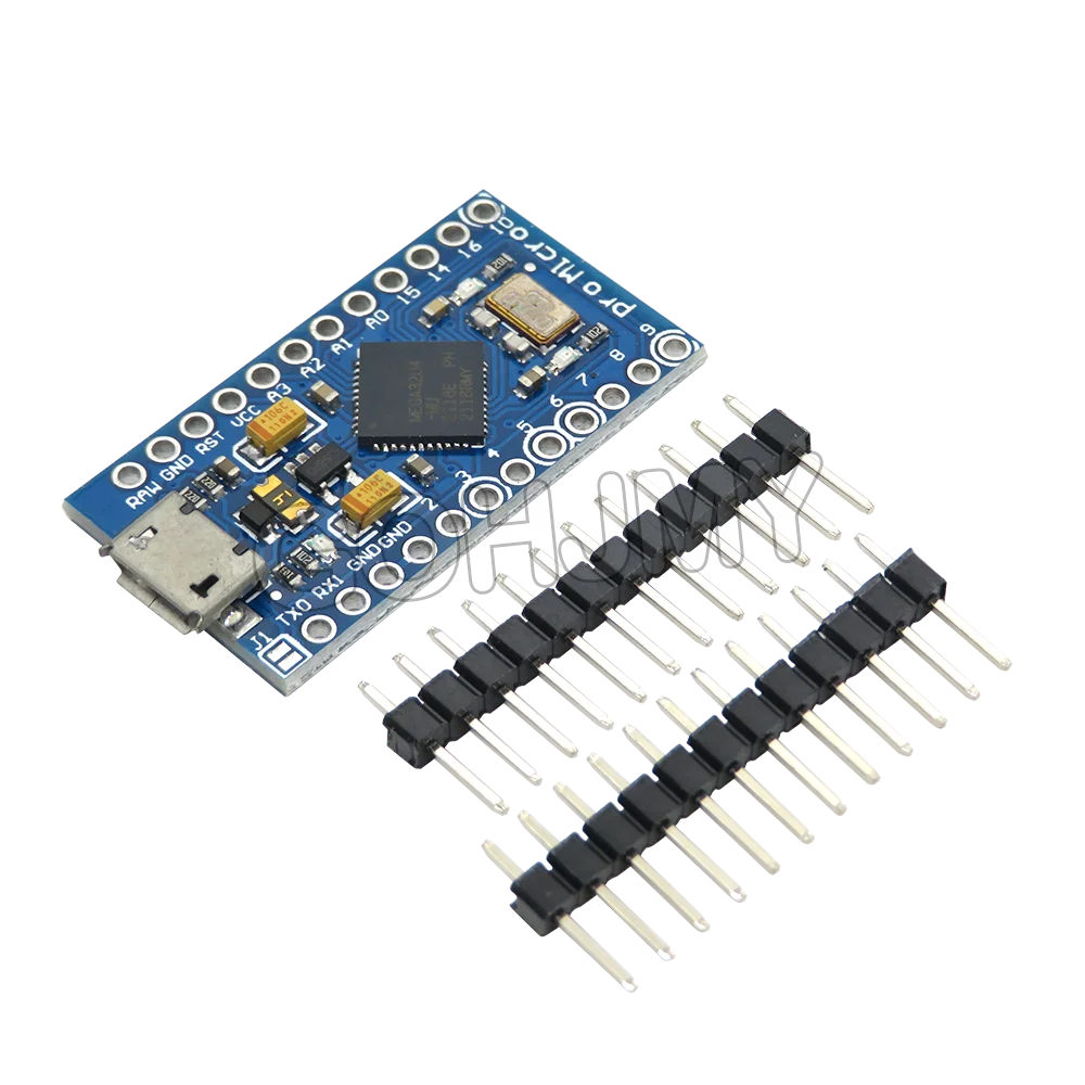 PUMUDDSY Pro Micro ATmega32U4 5V 16MHz Chip ersetzt ATmega328 für Arduino Pro Mini mit 2-reihigem Pin-Header für Leonardo UNO R3