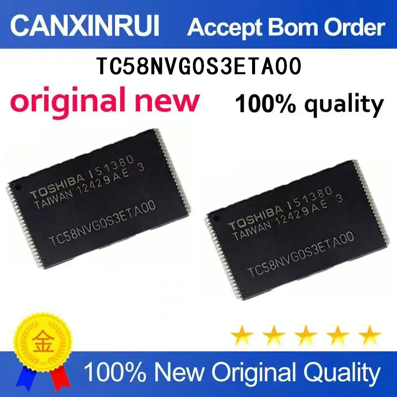 

（5-100 pieces）New TC58NVGOS3ETAOO TC58NVG0S3ETA00 TSSOP48 chip IC