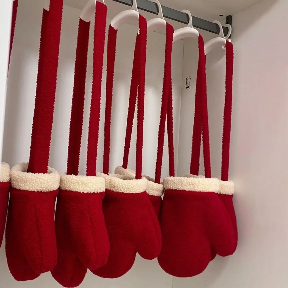 

Fashion New Year Christmas Shoulder Bag Irregular Large Capacity Glove Crossbody Bag INS Party Props Red Bag Xmas Gift