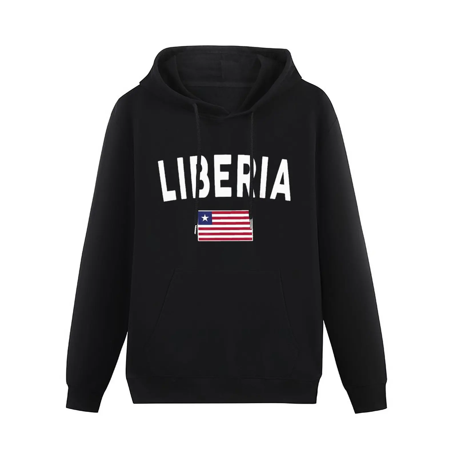 Men Women Hoodies Liberia Flag Liberian Country Map Hoodie Pullover Hooded Hip Hop Sweatshirt Cotton Unisex