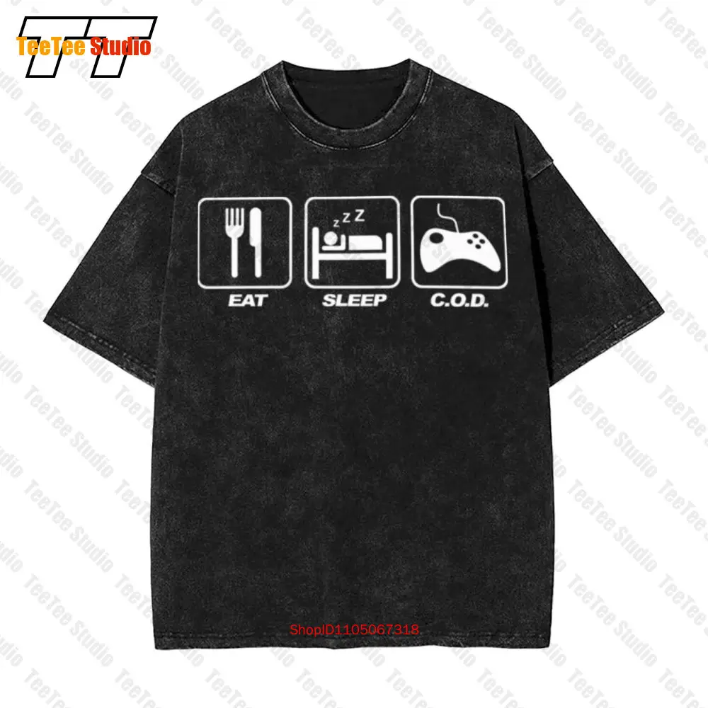 

Геймеры Ешь Сун C.O.D. Винтажная футболка большого размера Gaming Call Duty M64T