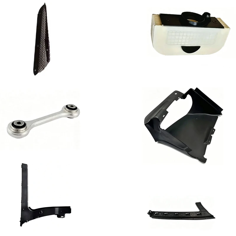 Rear bumper bracket stabilizer support for guide components The entire left brake intake grille